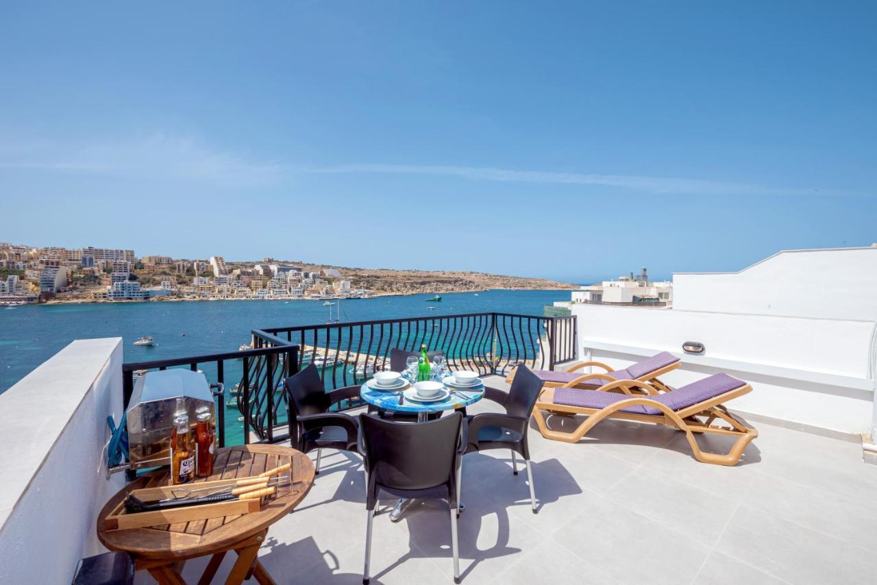 Apartment Harbour Lights: Seafront Penthouse With Panoramic Terrace St. Paul's Bay