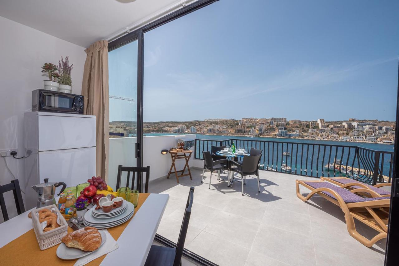 Harbour Lights: Seafront Penthouse With Panoramic Terrace * St. Paul's Bay